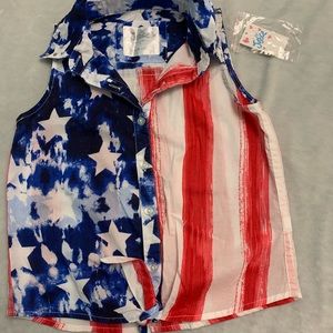 Girls USA tank top